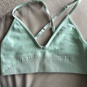 Lululemon Sports Bra In Mint Green In Xs